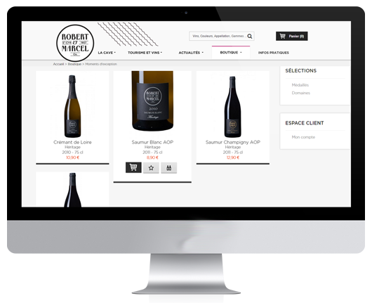 Création de sites e-commerces